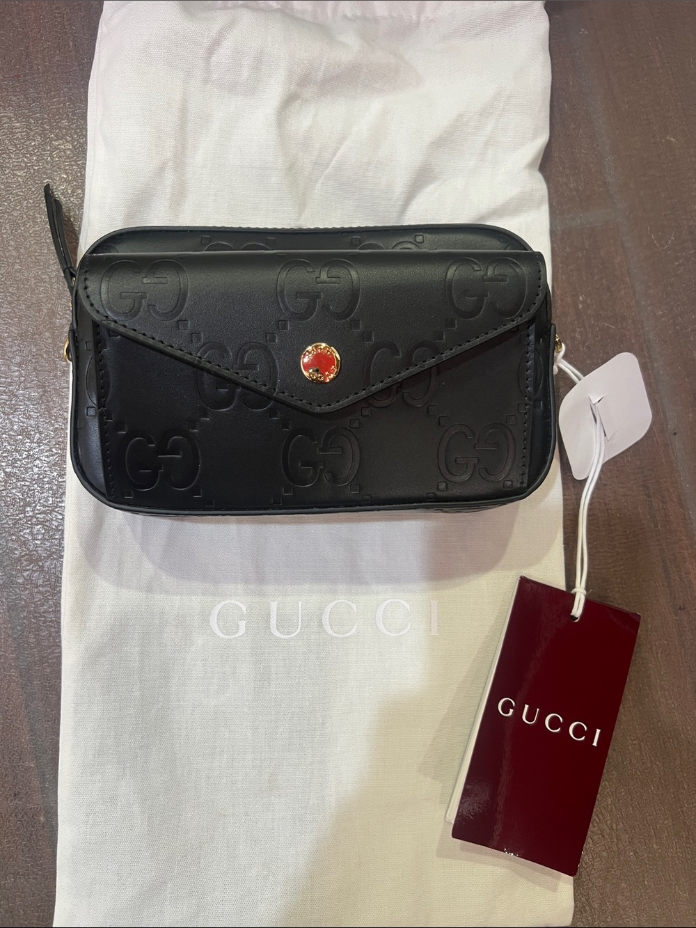 Gucci Super Mini Leather Shoulder Bag